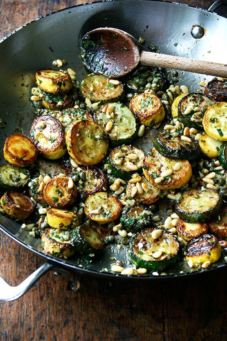 Easy Sautéed Zucchini Recipe: Mint, Basil & Pine Nuts Summer Delight